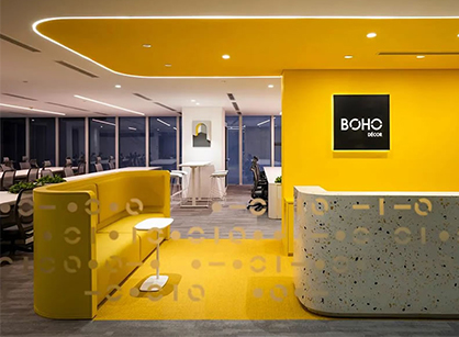 BOHO Décor设计和工程公司趣味性的办公装修设计空间分享